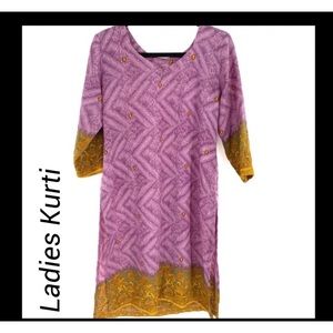 Women’s Purple and gold KurTi
